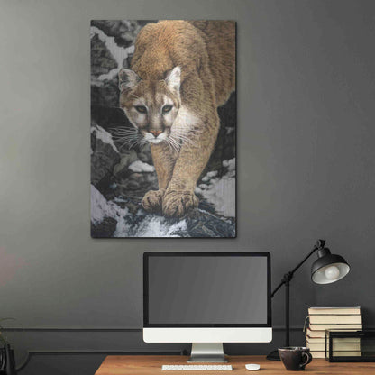 Luxe Metal Art 'Silent Approach' by Jan Henderson, Metal Wall Art,24x36