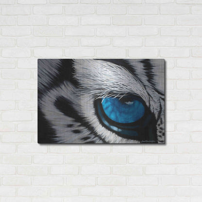 Luxe Metal Art 'Tiger Eye' by Jan Henderson, Metal Wall Art,36x24