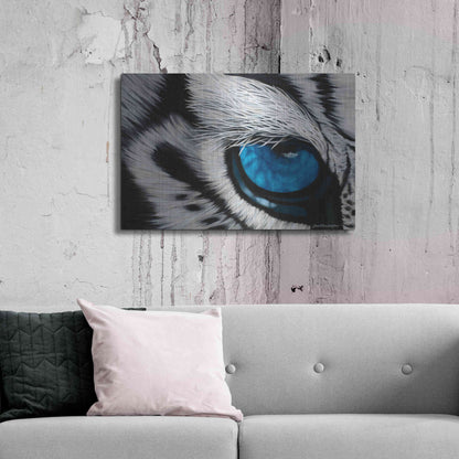 Luxe Metal Art 'Tiger Eye' by Jan Henderson, Metal Wall Art,36x24