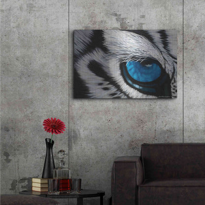 Luxe Metal Art 'Tiger Eye' by Jan Henderson, Metal Wall Art,36x24