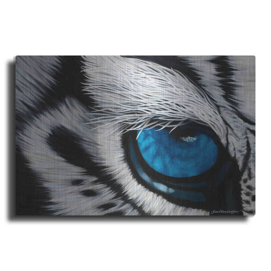 Luxe Metal Art 'Tiger Eye' by Jan Henderson, Metal Wall Art