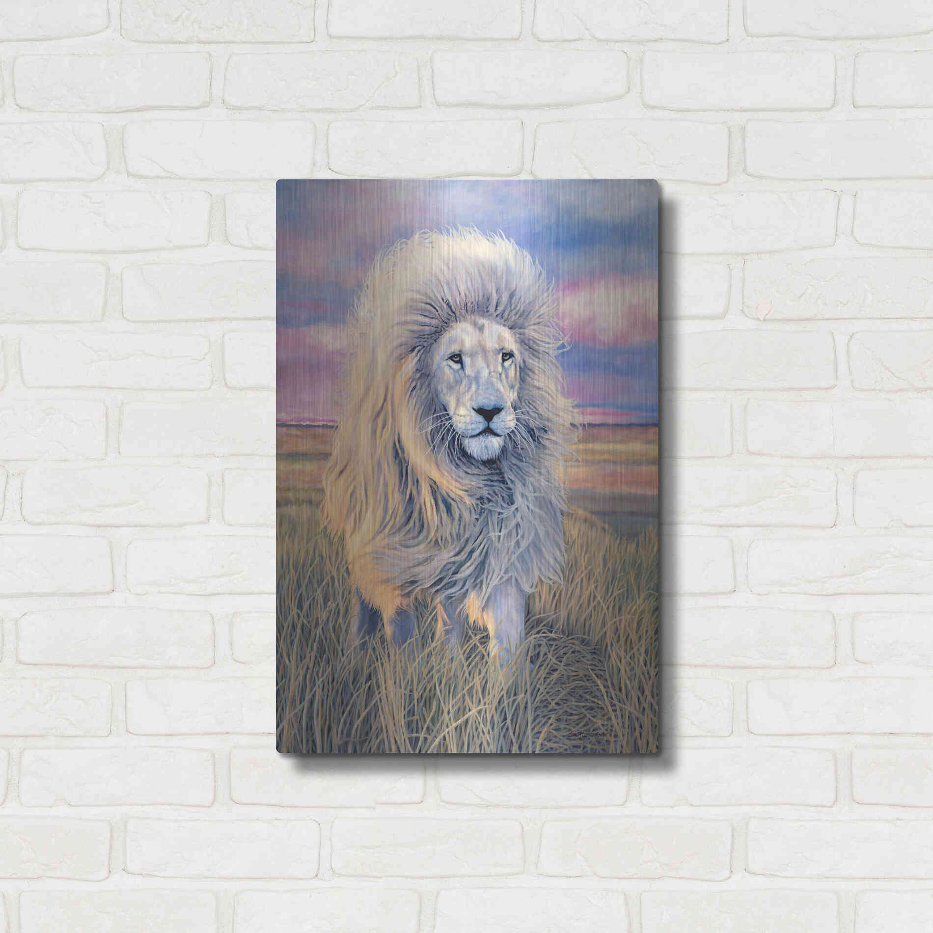 Luxe Metal Art 'Timbavati Messenger' by Jan Henderson, Metal Wall Art,16x24