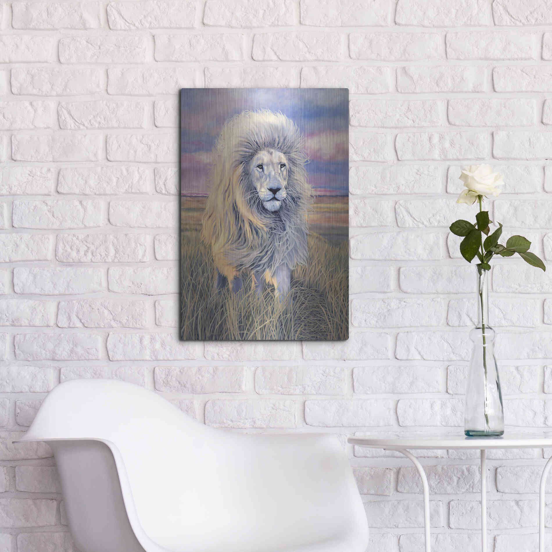 Luxe Metal Art 'Timbavati Messenger' by Jan Henderson, Metal Wall Art,16x24