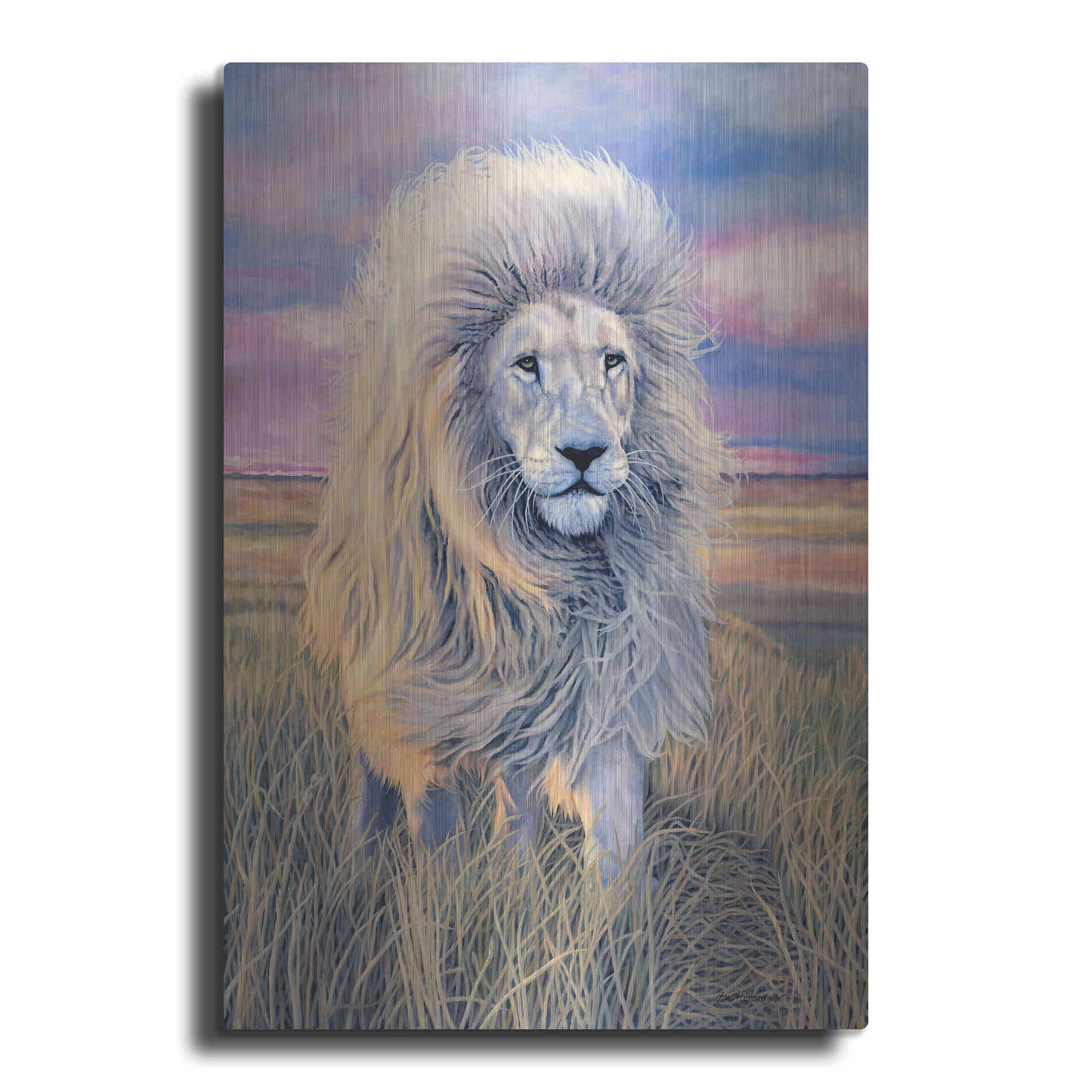 Luxe Metal Art 'Timbavati Messenger' by Jan Henderson, Metal Wall Art