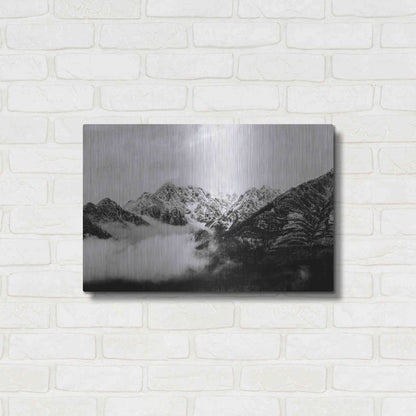 Luxe Metal Art 'Canadian Rockies' by Jennifer Henriksen, Metal Wall Art,24x16