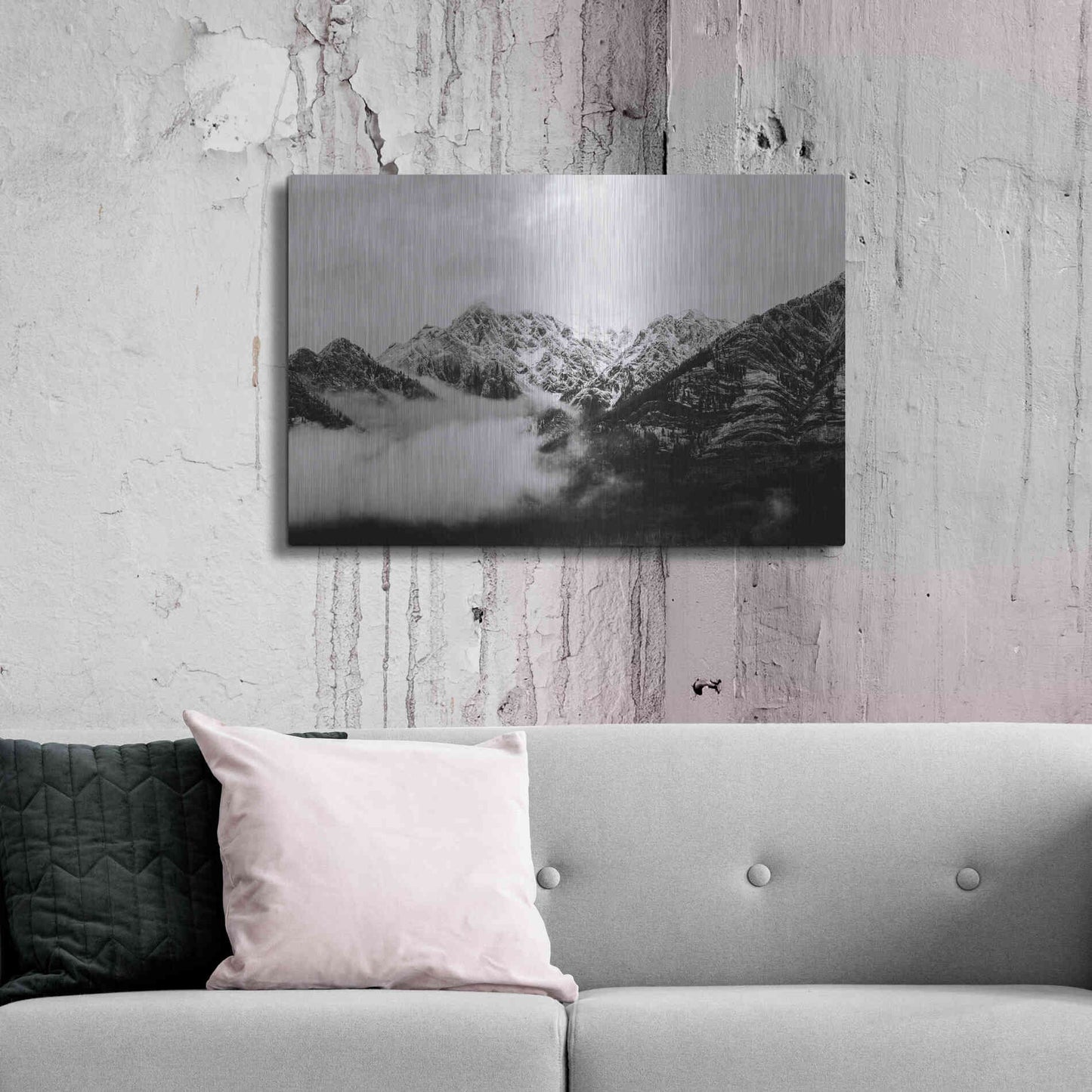 Luxe Metal Art 'Canadian Rockies' by Jennifer Henriksen, Metal Wall Art,36x24