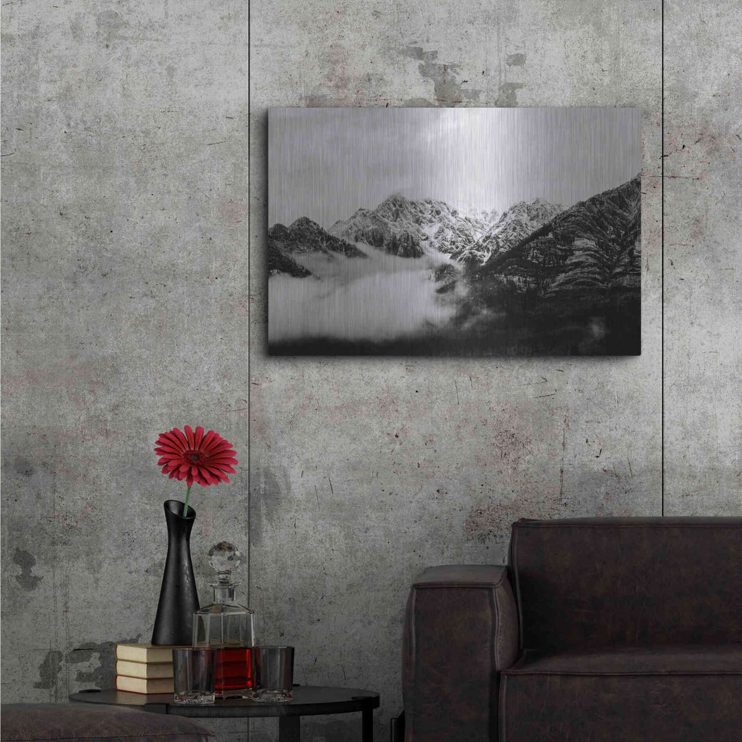 Luxe Metal Art 'Canadian Rockies' by Jennifer Henriksen, Metal Wall Art,36x24