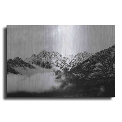 Luxe Metal Art 'Canadian Rockies' by Jennifer Henriksen, Metal Wall Art