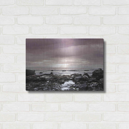 Luxe Metal Art 'Spiritual Shores' by Jennifer Henriksen, Metal Wall Art,24x16