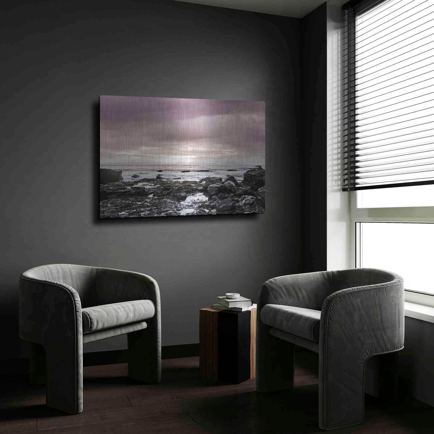 Luxe Metal Art 'Spiritual Shores' by Jennifer Henriksen, Metal Wall Art,24x16