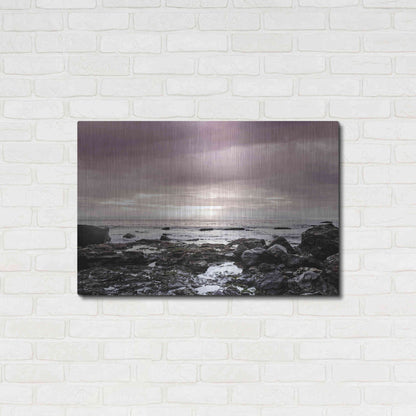 Luxe Metal Art 'Spiritual Shores' by Jennifer Henriksen, Metal Wall Art,36x24