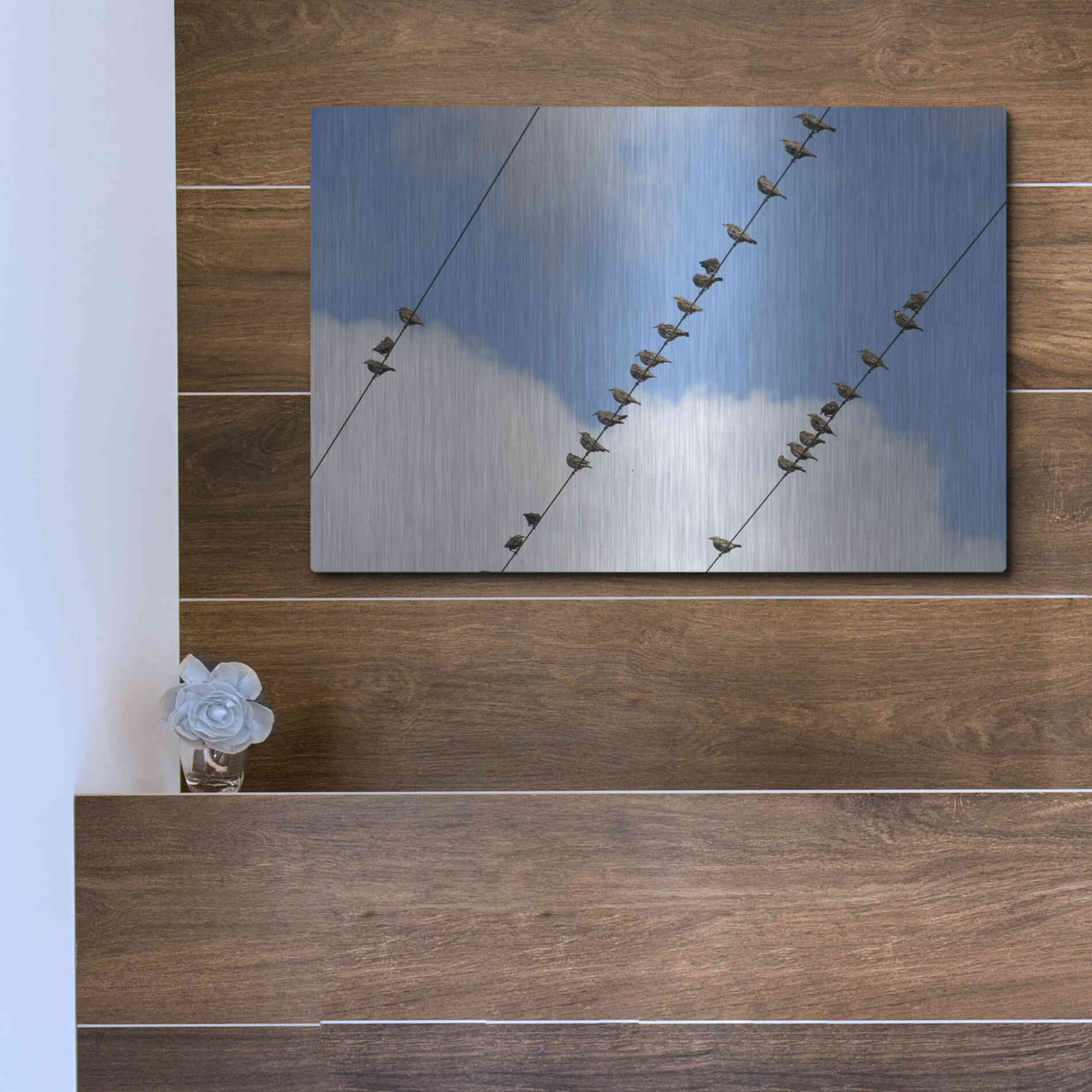 Luxe Metal Art 'Humanwatching' by Luxe Portfolio, Metal Wall Art,16x12