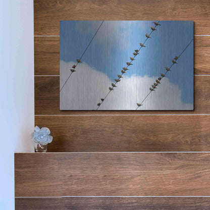 Luxe Metal Art 'Humanwatching' by Luxe Portfolio, Metal Wall Art,16x12