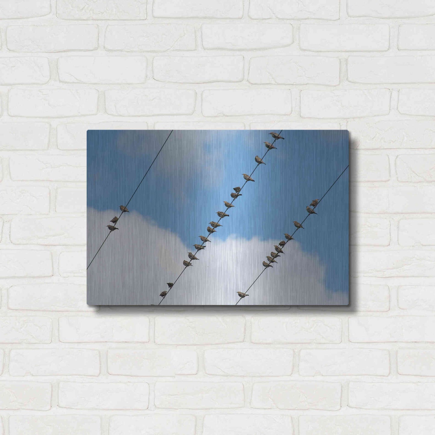 Luxe Metal Art 'Humanwatching' by Luxe Portfolio, Metal Wall Art,24x16