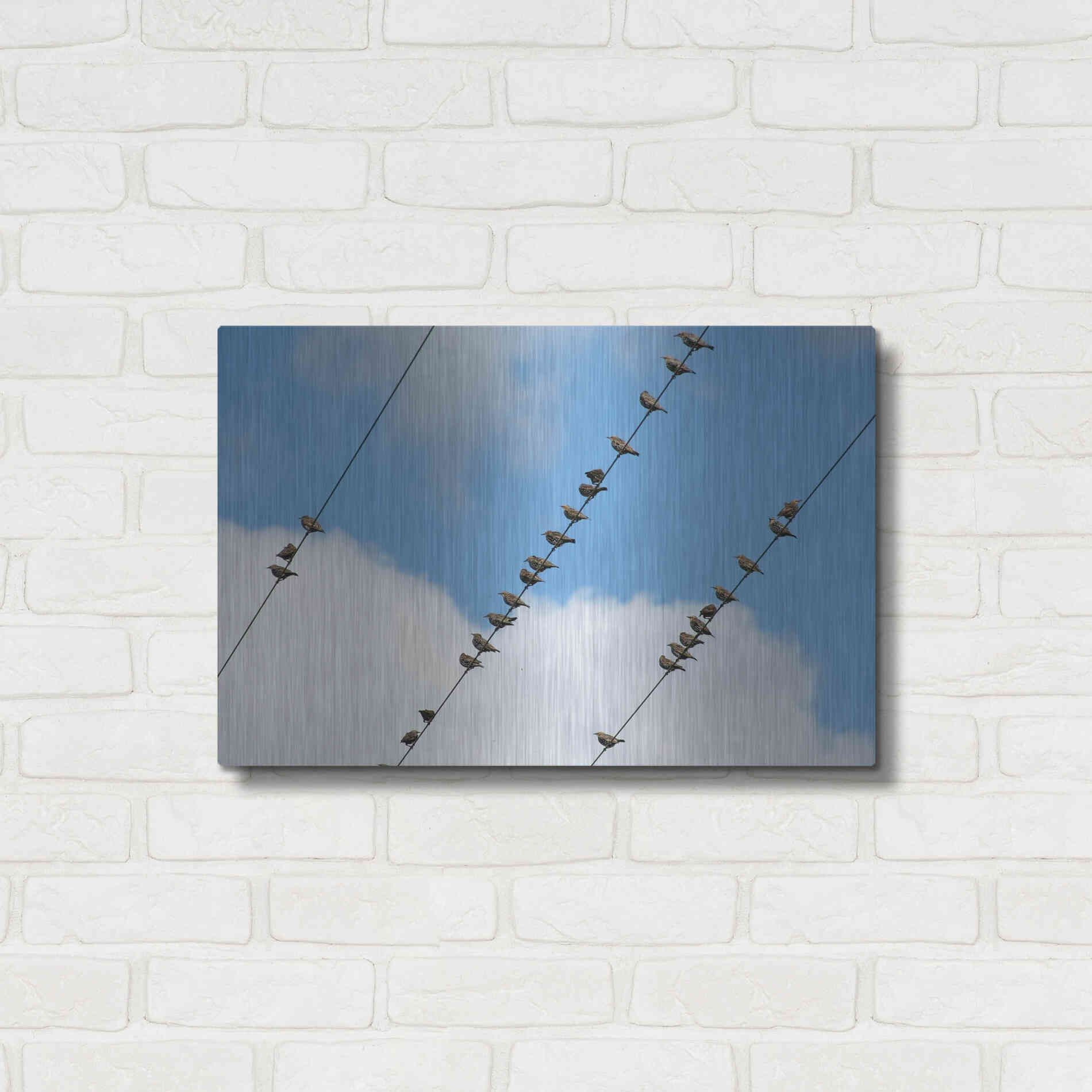 Luxe Metal Art 'Humanwatching' by Luxe Portfolio, Metal Wall Art,24x16