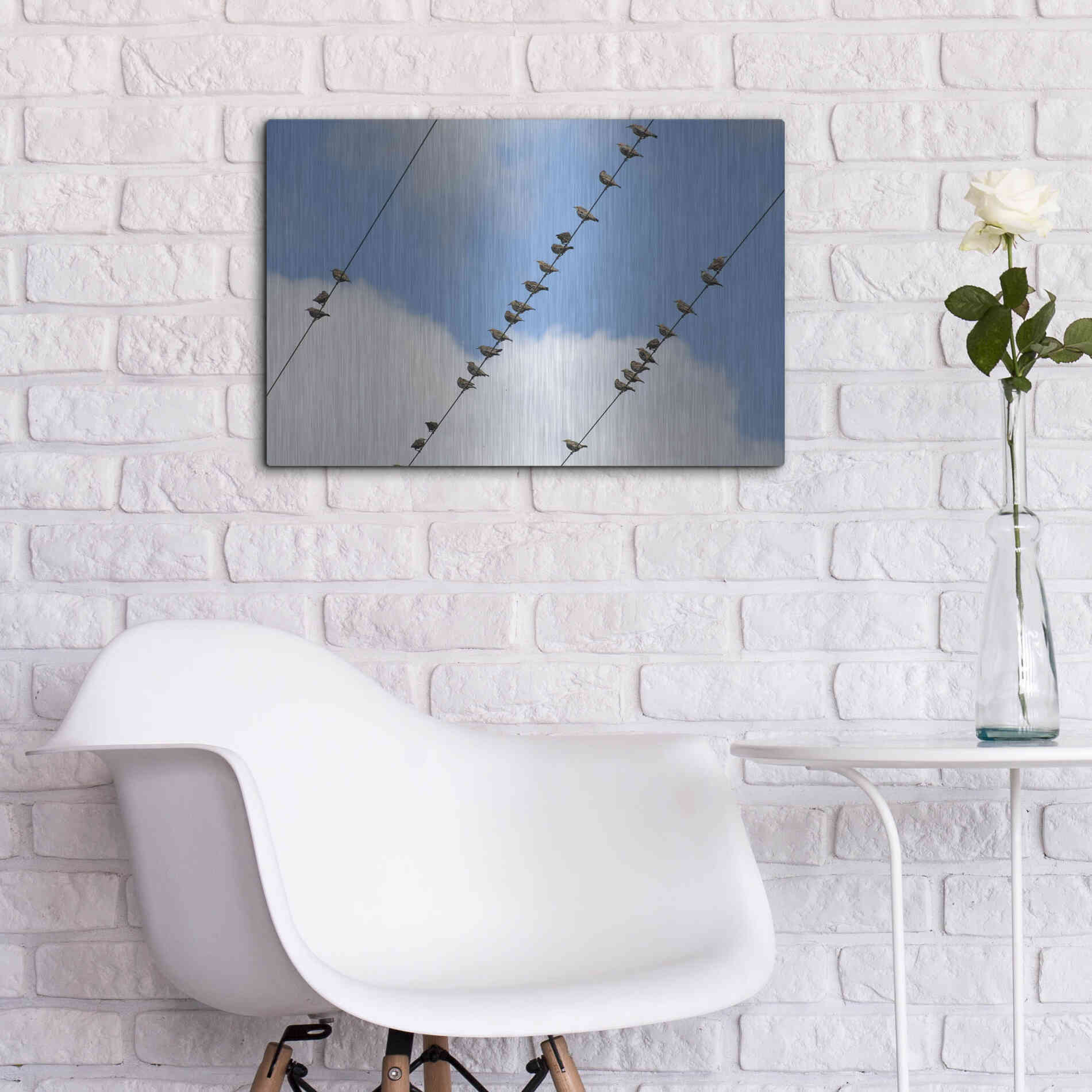 Luxe Metal Art 'Humanwatching' by Luxe Portfolio, Metal Wall Art,24x16