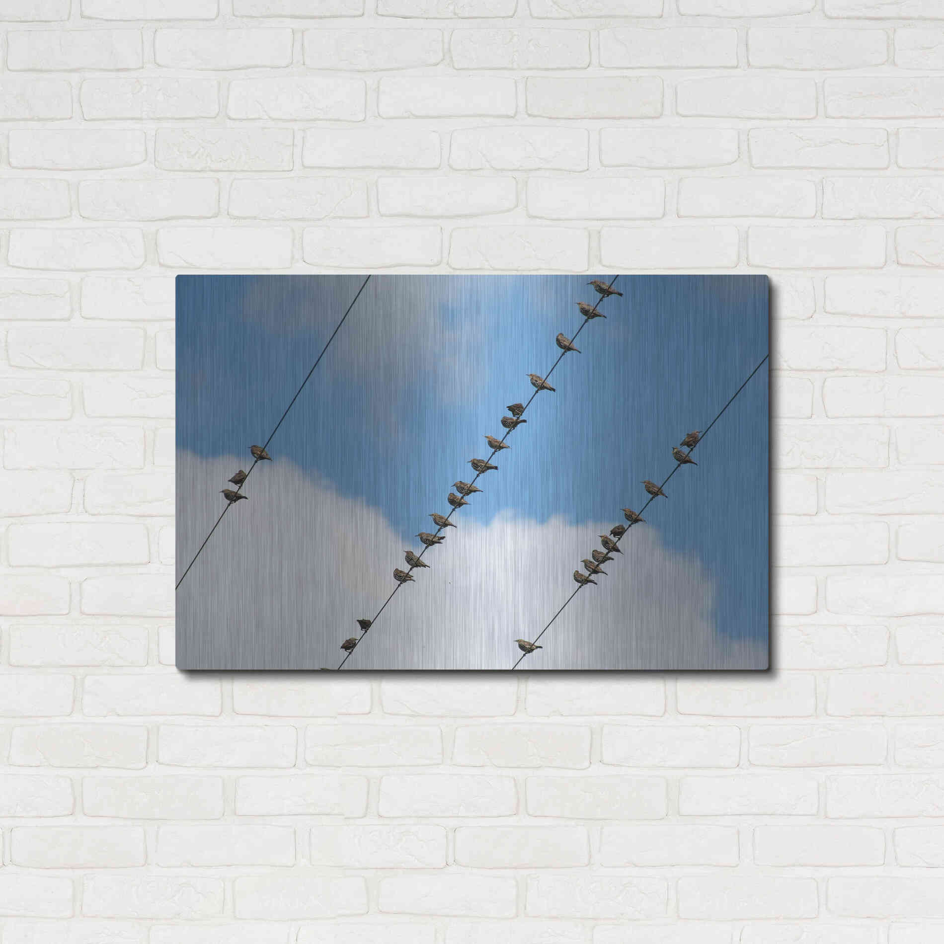 Luxe Metal Art 'Humanwatching' by Luxe Portfolio, Metal Wall Art,36x24