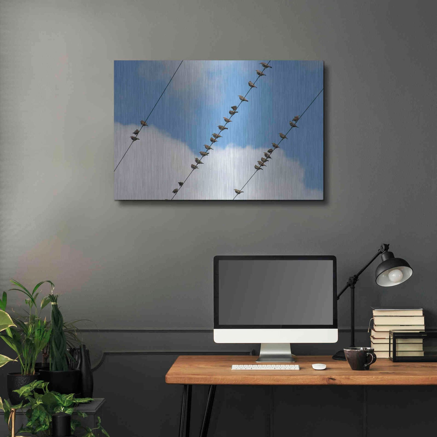 Luxe Metal Art 'Humanwatching' by Luxe Portfolio, Metal Wall Art,36x24