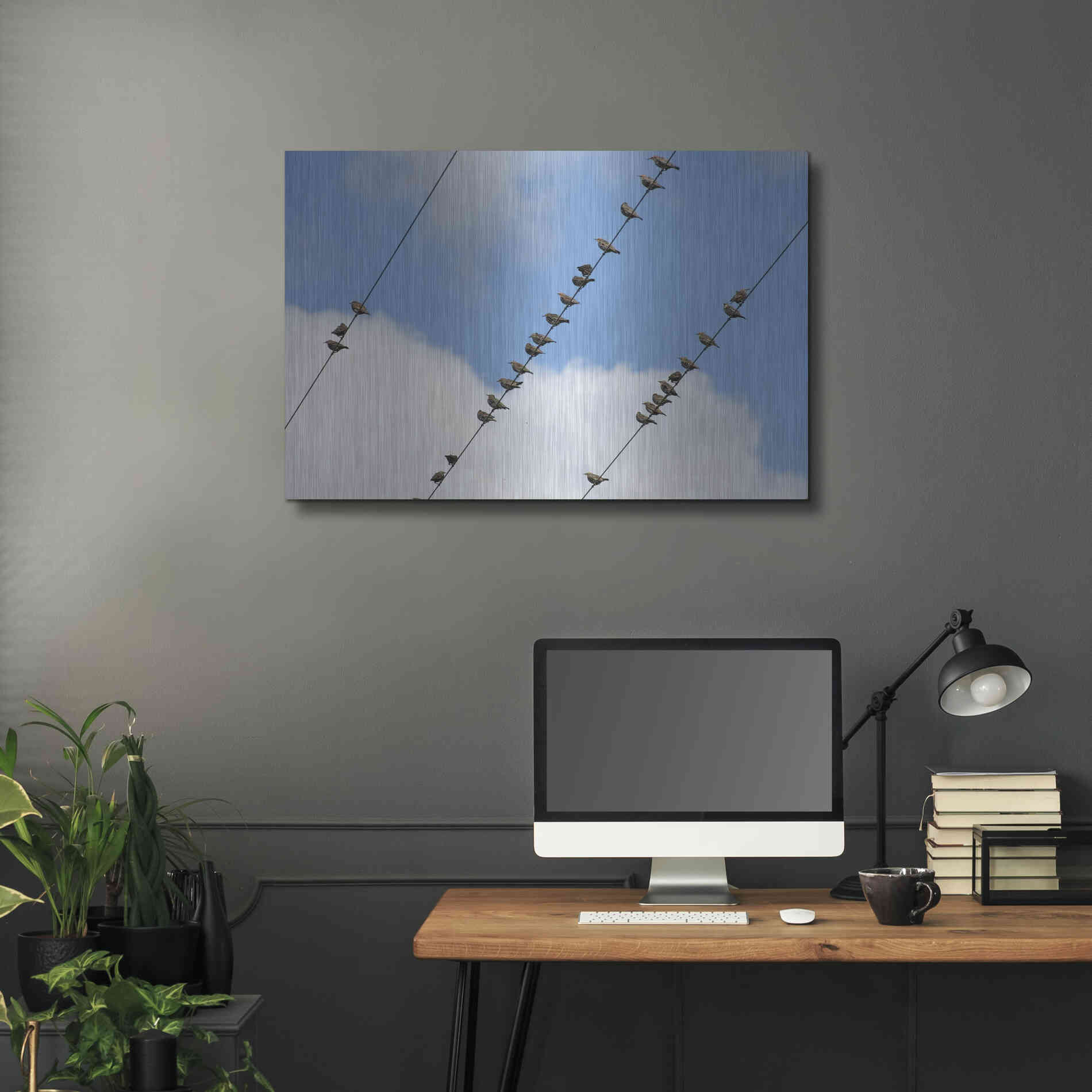 Luxe Metal Art 'Humanwatching' by Luxe Portfolio, Metal Wall Art,36x24
