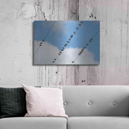 Luxe Metal Art 'Humanwatching' by Luxe Portfolio, Metal Wall Art,36x24