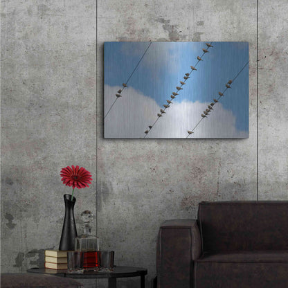 Luxe Metal Art 'Humanwatching' by Luxe Portfolio, Metal Wall Art,36x24