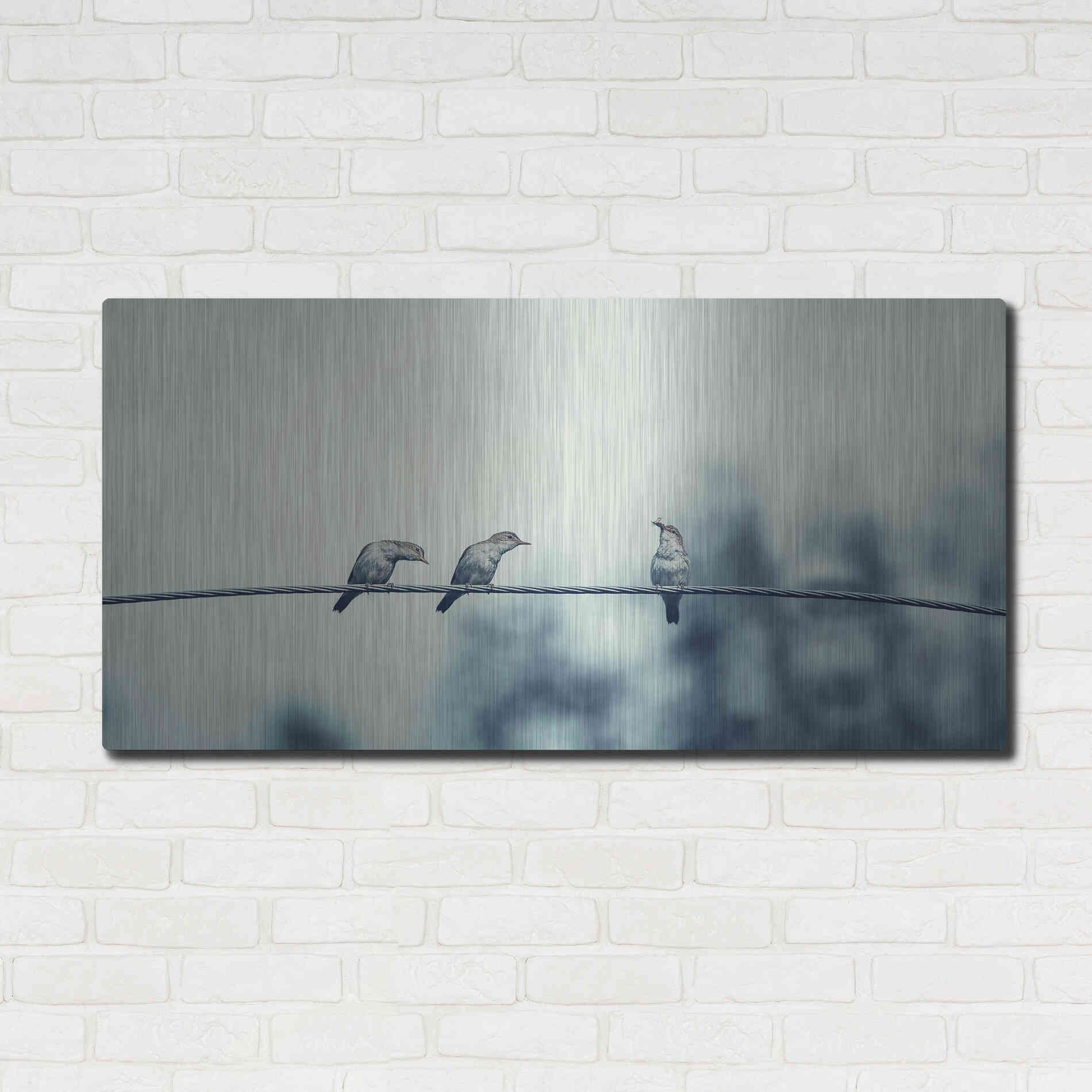 Luxe Metal Art 'Three Musketeers' by Luxe Portfolio, Metal Wall Art,48x24