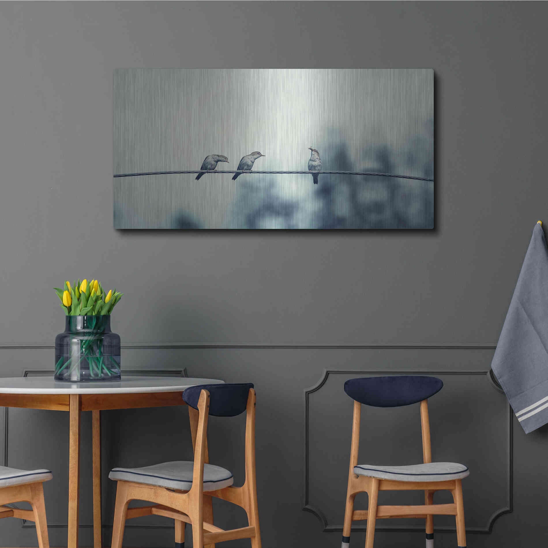 Luxe Metal Art 'Three Musketeers' by Luxe Portfolio, Metal Wall Art,48x24