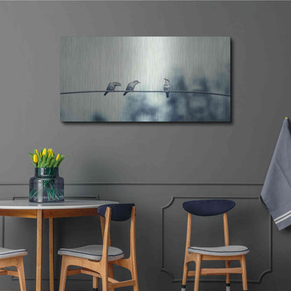 Luxe Metal Art 'Three Musketeers' by Luxe Portfolio, Metal Wall Art,48x24