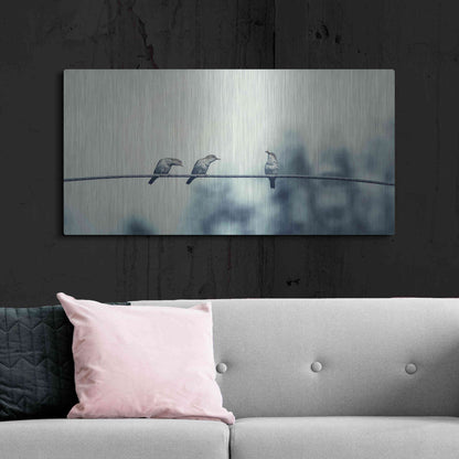 Luxe Metal Art 'Three Musketeers' by Luxe Portfolio, Metal Wall Art,48x24