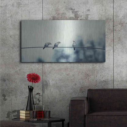 Luxe Metal Art 'Three Musketeers' by Luxe Portfolio, Metal Wall Art,48x24