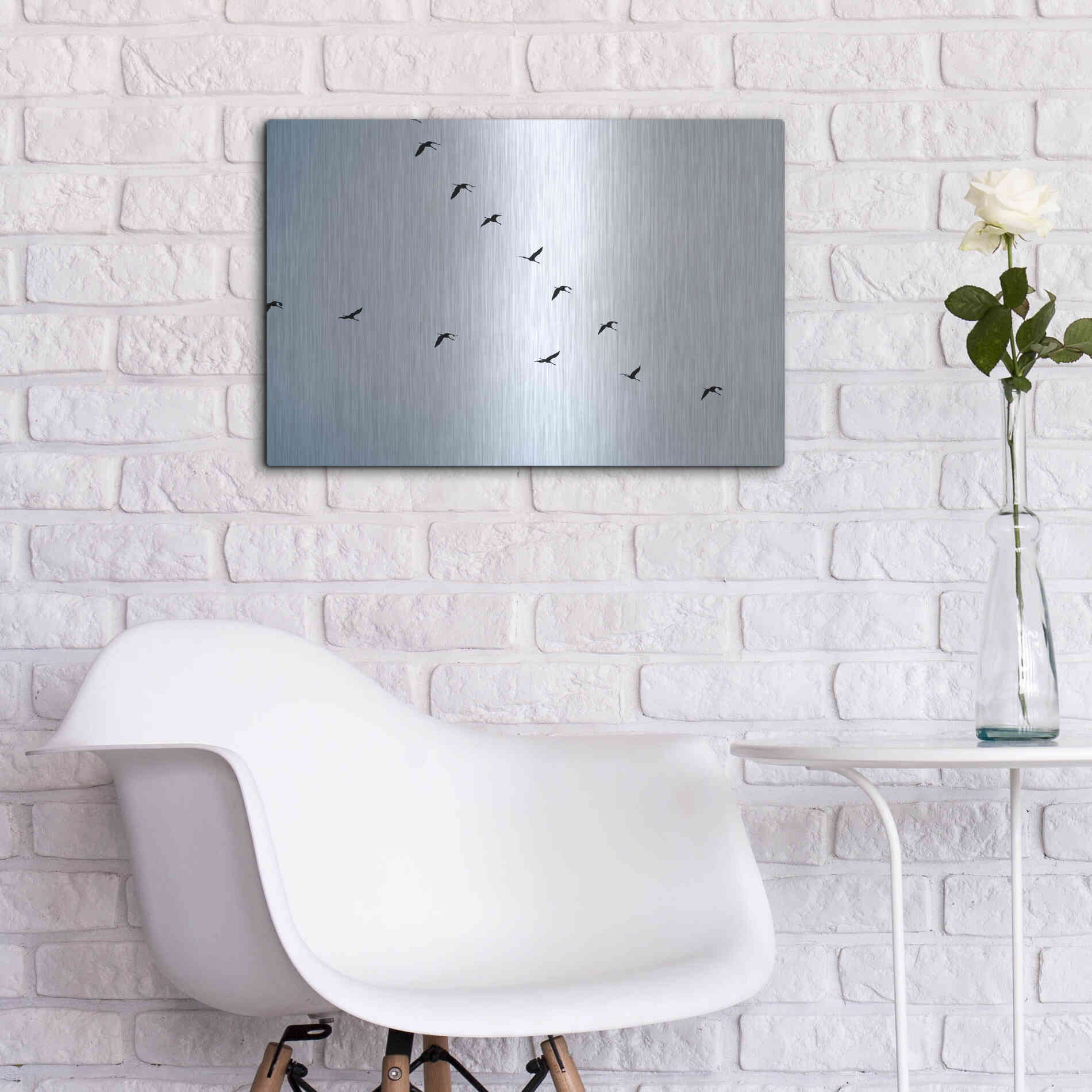 Luxe Metal Art 'V Formation' by Luxe Portfolio, Metal Wall Art,24x16