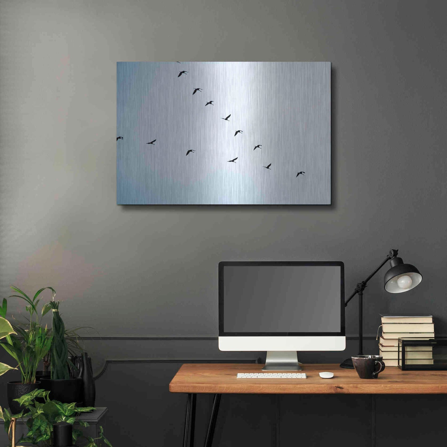 Luxe Metal Art 'V Formation' by Luxe Portfolio, Metal Wall Art,36x24
