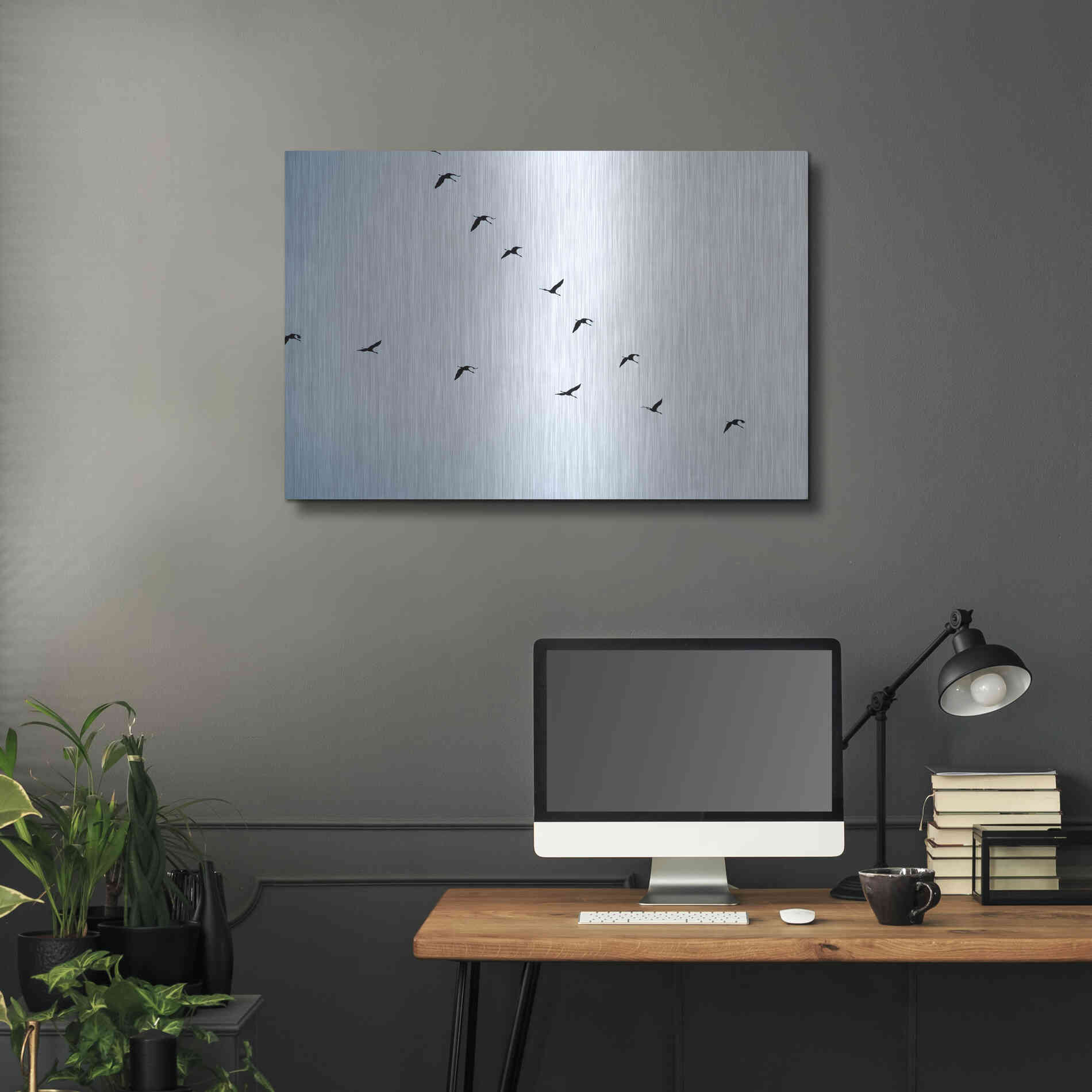 Luxe Metal Art 'V Formation' by Luxe Portfolio, Metal Wall Art,36x24