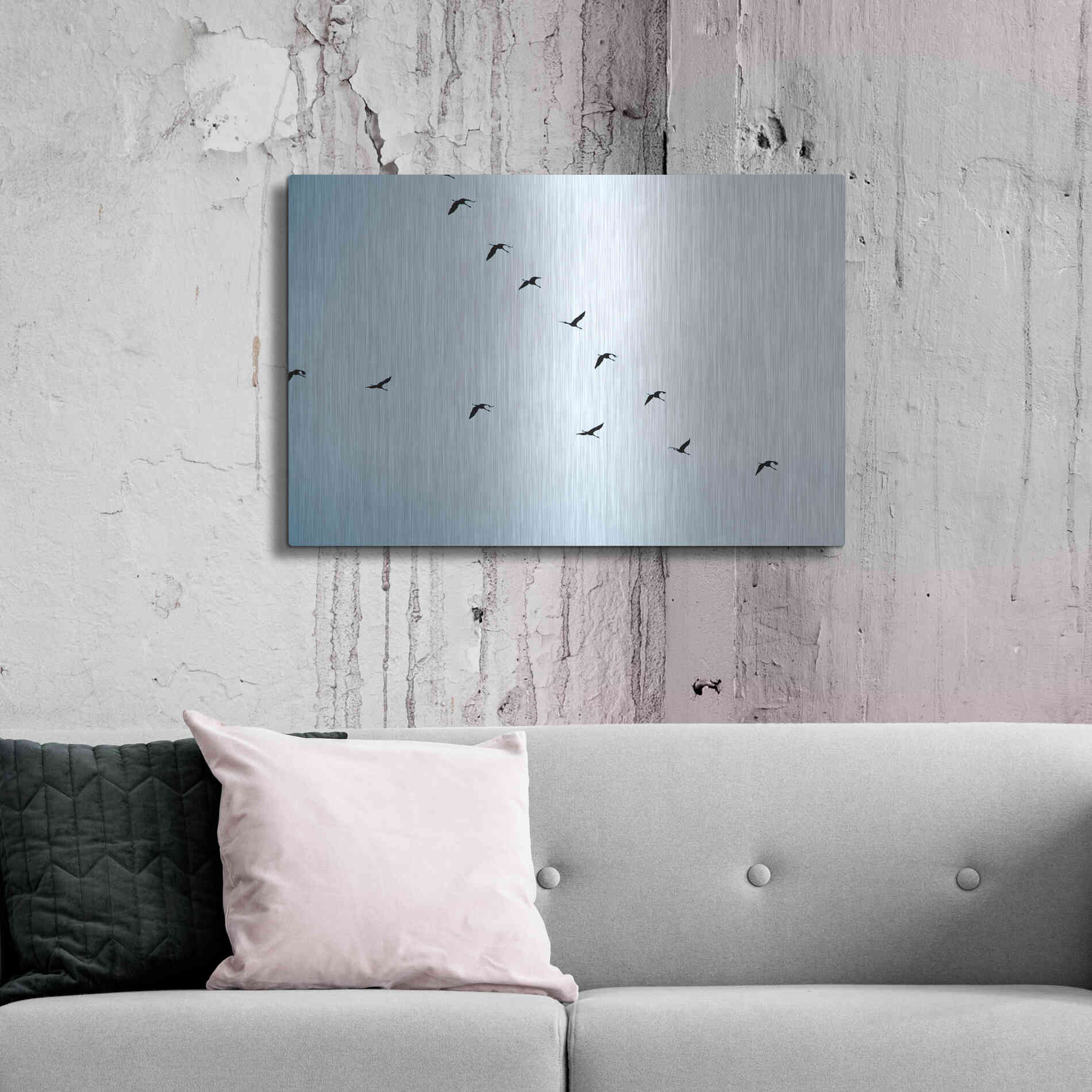 Luxe Metal Art 'V Formation' by Luxe Portfolio, Metal Wall Art,36x24