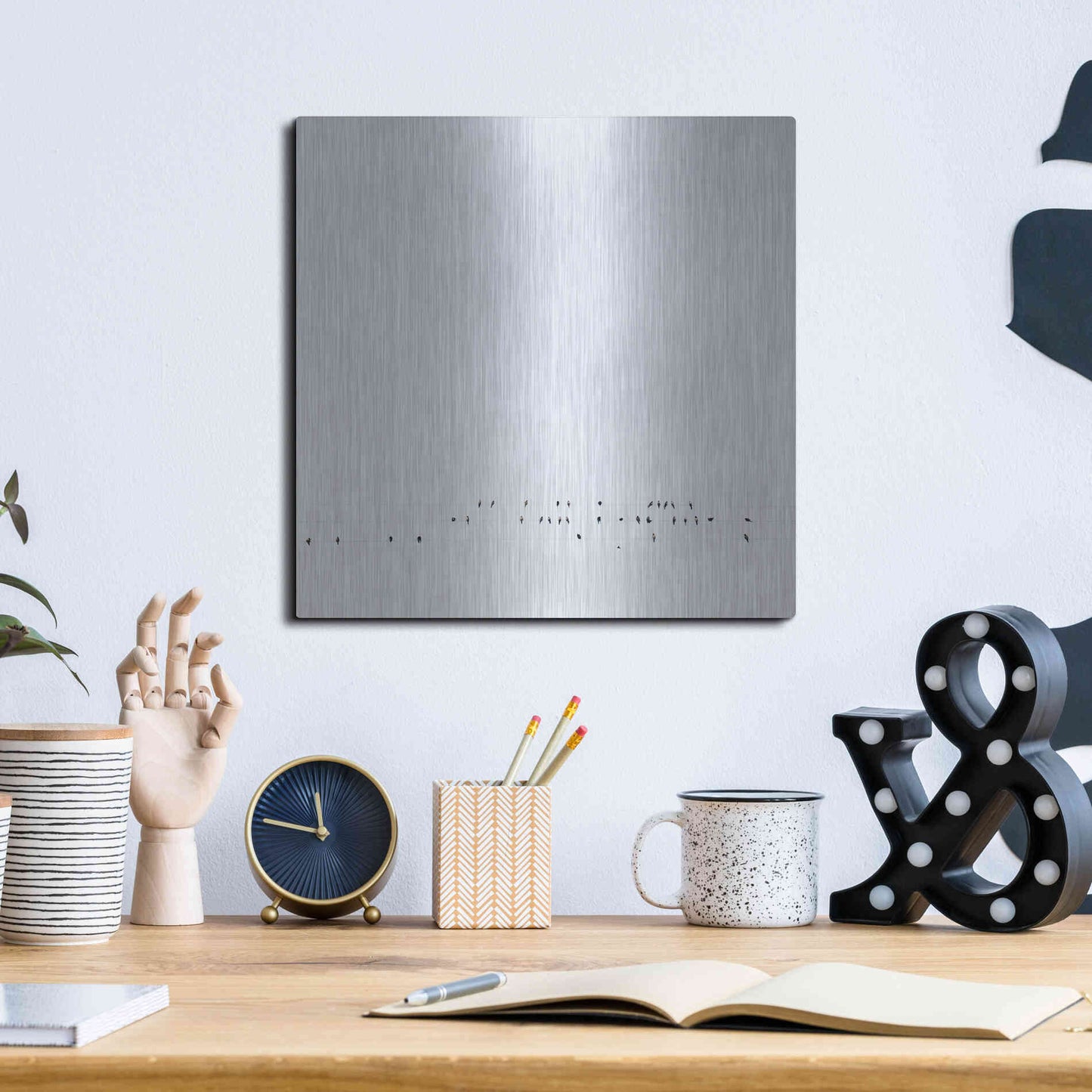 Luxe Metal Art 'Winter Sky' by Luxe Portfolio, Metal Wall Art,12x12