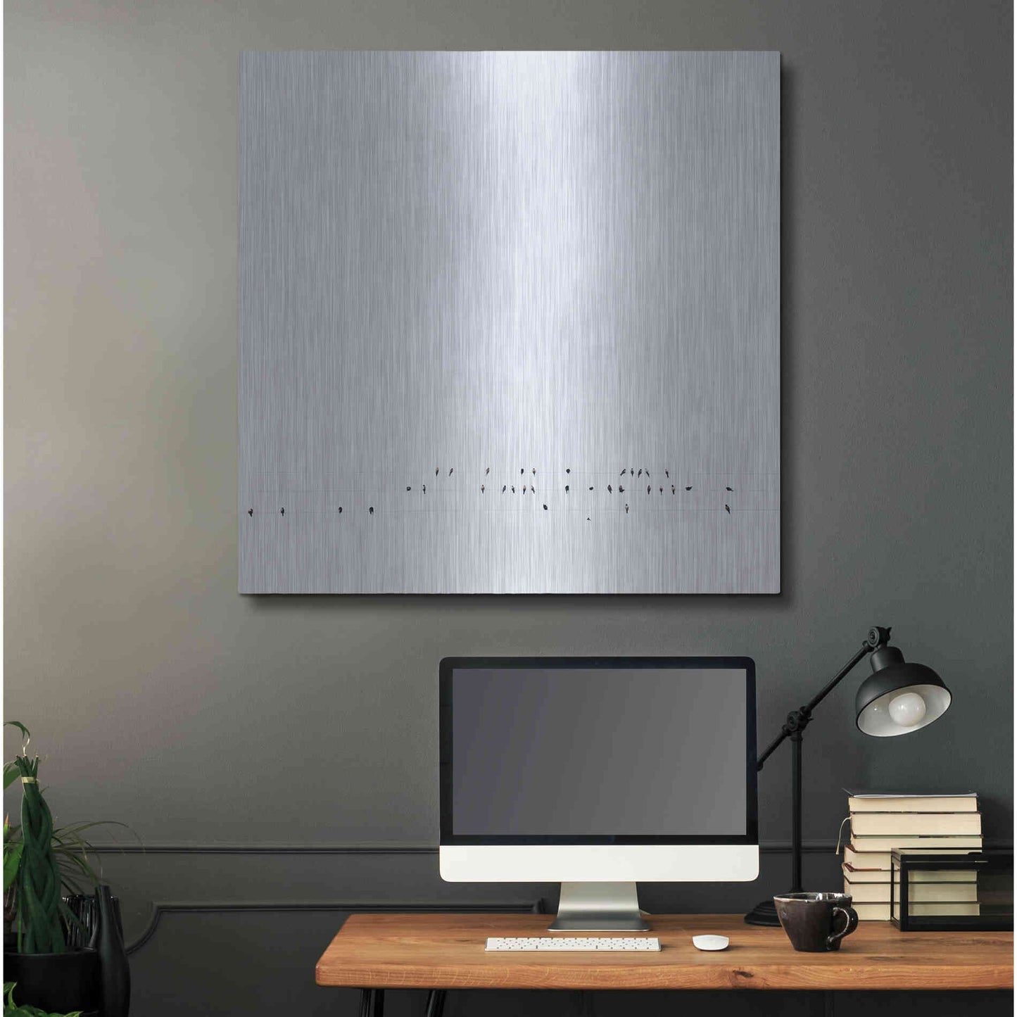 Luxe Metal Art 'Winter Sky' by Luxe Portfolio, Metal Wall Art,36x36