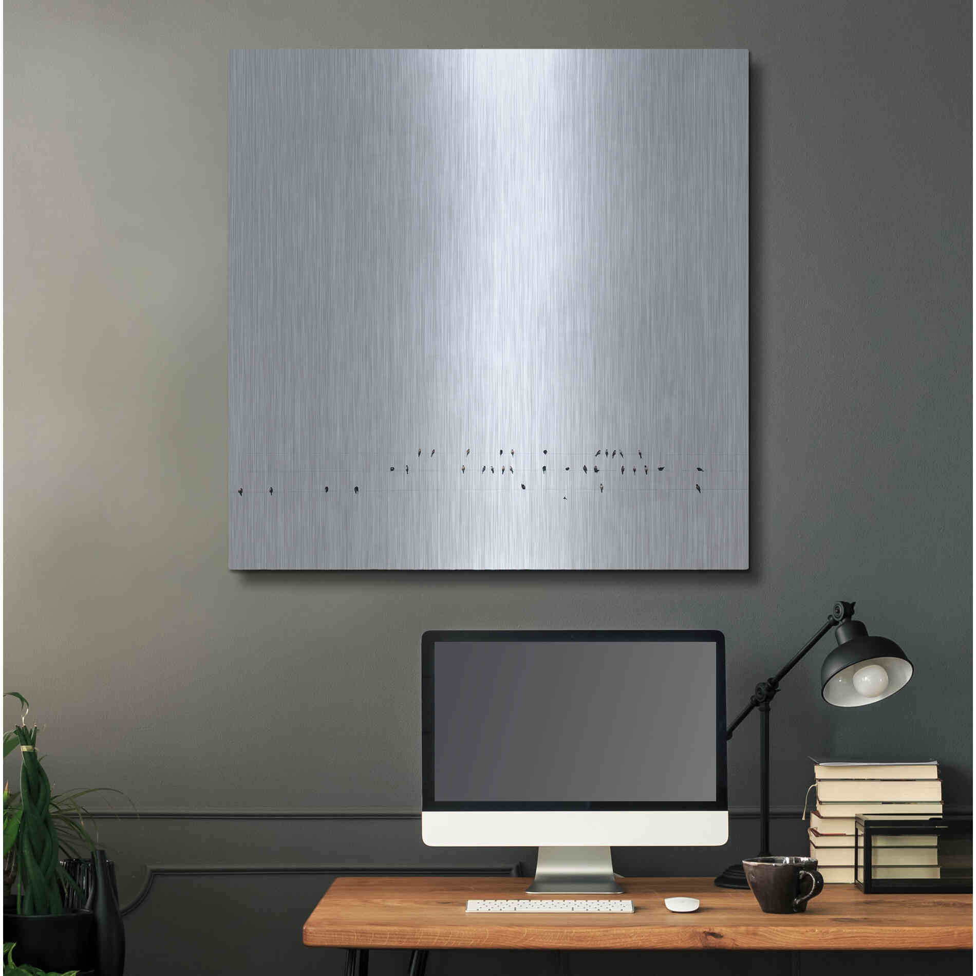 Luxe Metal Art 'Winter Sky' by Luxe Portfolio, Metal Wall Art,36x36