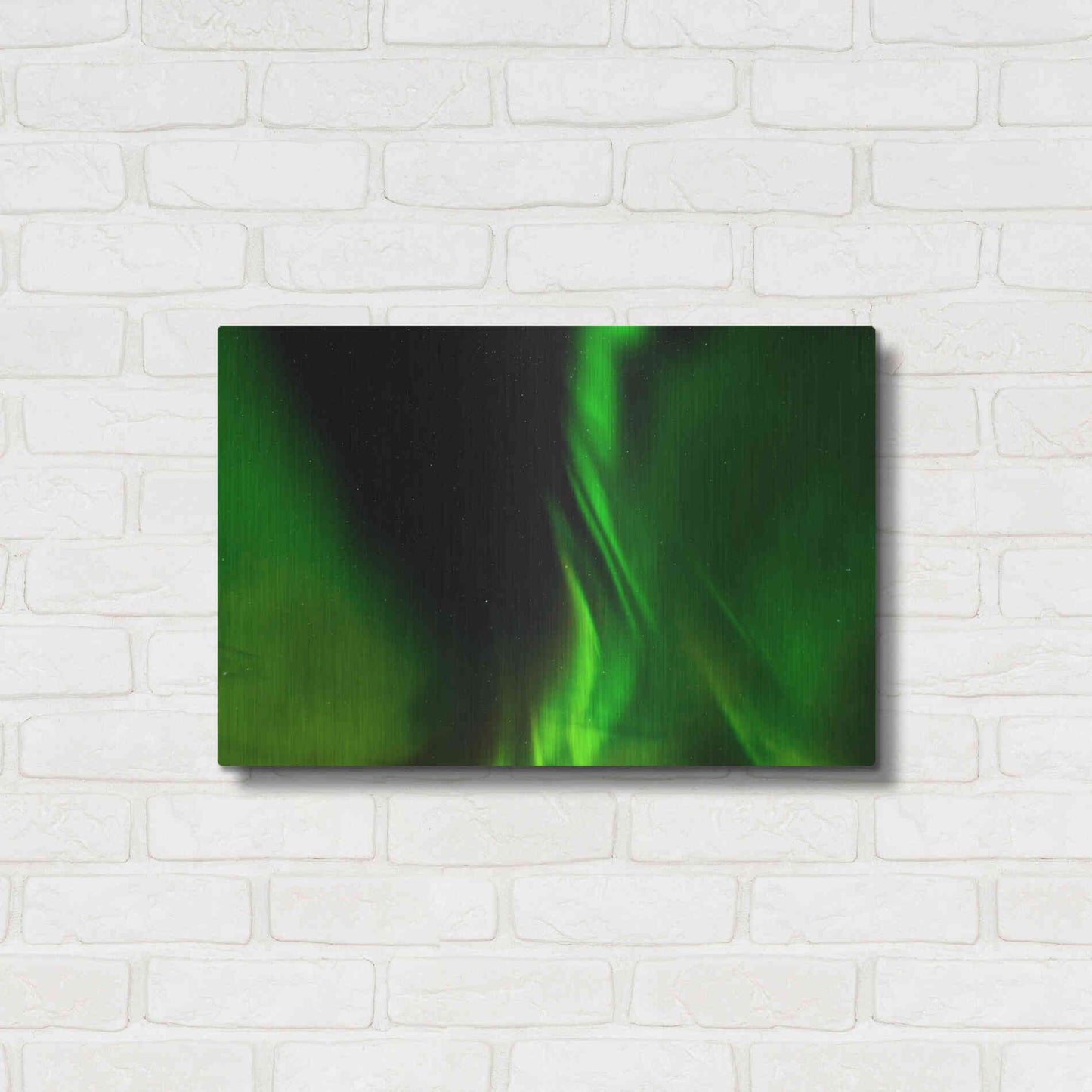 Luxe Metal Art 'A Beautiful Green Aurora Borealis' by Luxe Portfolio, Metal Wall Art,24x16