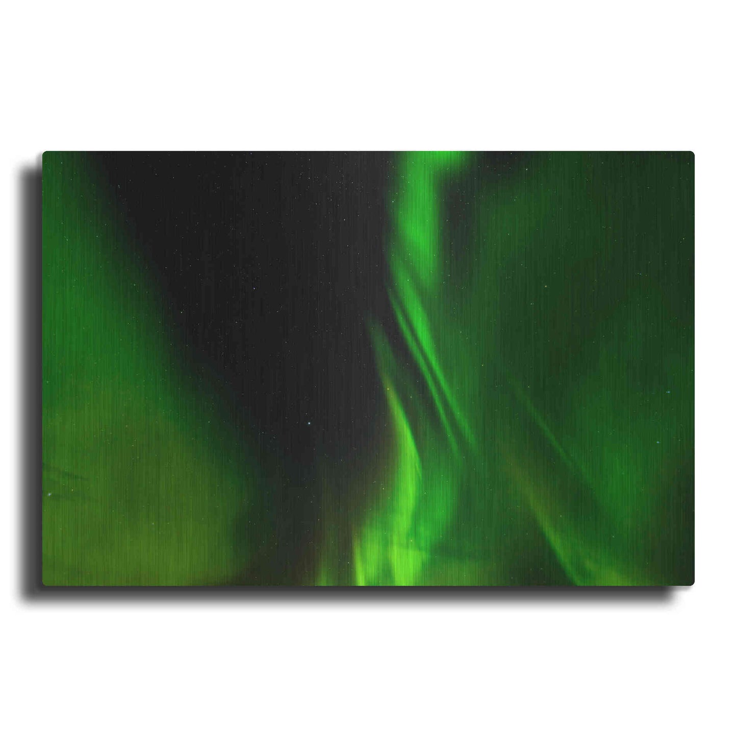 Luxe Metal Art 'A Beautiful Green Aurora Borealis' by Luxe Portfolio, Metal Wall Art