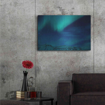 Luxe Metal Art 'Amazing Northern Lights Blue' by Luxe Portfolio, Metal Wall Art,36x24