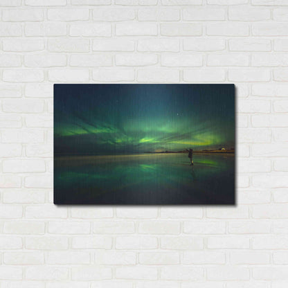 Luxe Metal Art 'Amazing View On The Northern Lights' by Luxe Portfolio, Metal Wall Art,36x24