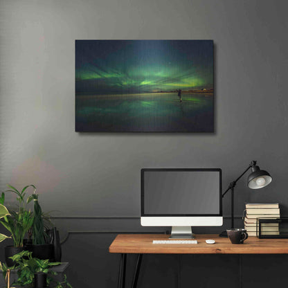 Luxe Metal Art 'Amazing View On The Northern Lights' by Luxe Portfolio, Metal Wall Art,36x24