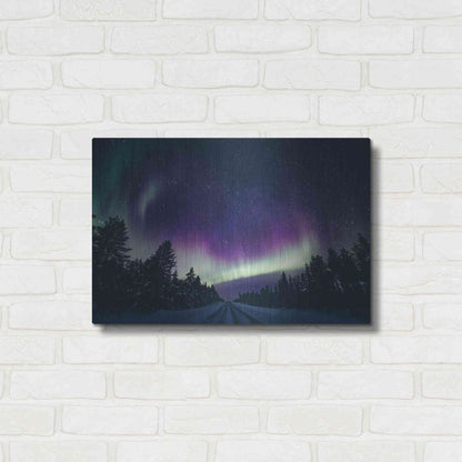 Luxe Metal Art 'Colorful Polar Arctic Northern Lights' by Luxe Portfolio, Metal Wall Art,24x16