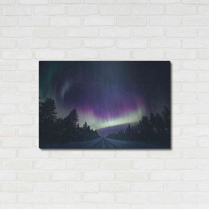 Luxe Metal Art 'Colorful Polar Arctic Northern Lights' by Luxe Portfolio, Metal Wall Art,36x24