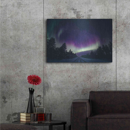 Luxe Metal Art 'Colorful Polar Arctic Northern Lights' by Luxe Portfolio, Metal Wall Art,36x24