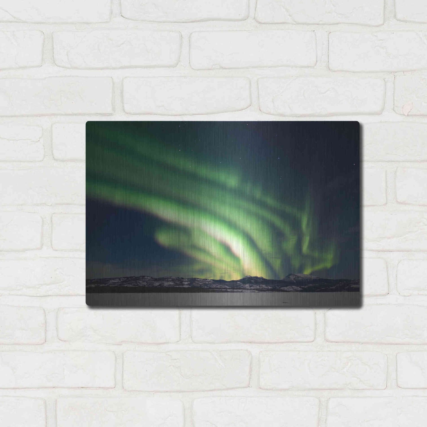 Luxe Metal Art 'Dancing Northern Lights' by Luxe Portfolio, Metal Wall Art,16x12