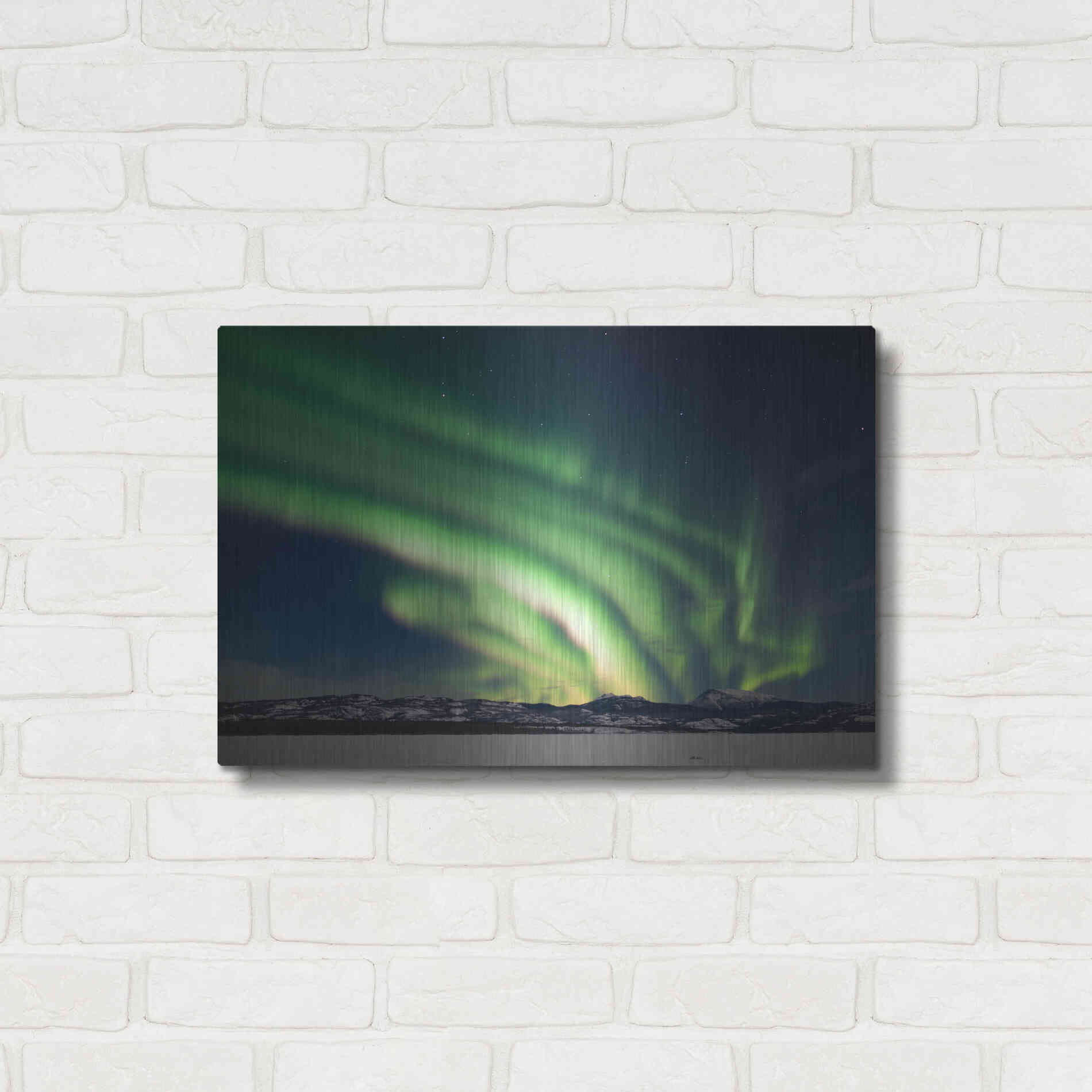 Luxe Metal Art 'Dancing Northern Lights' by Luxe Portfolio, Metal Wall Art,24x16