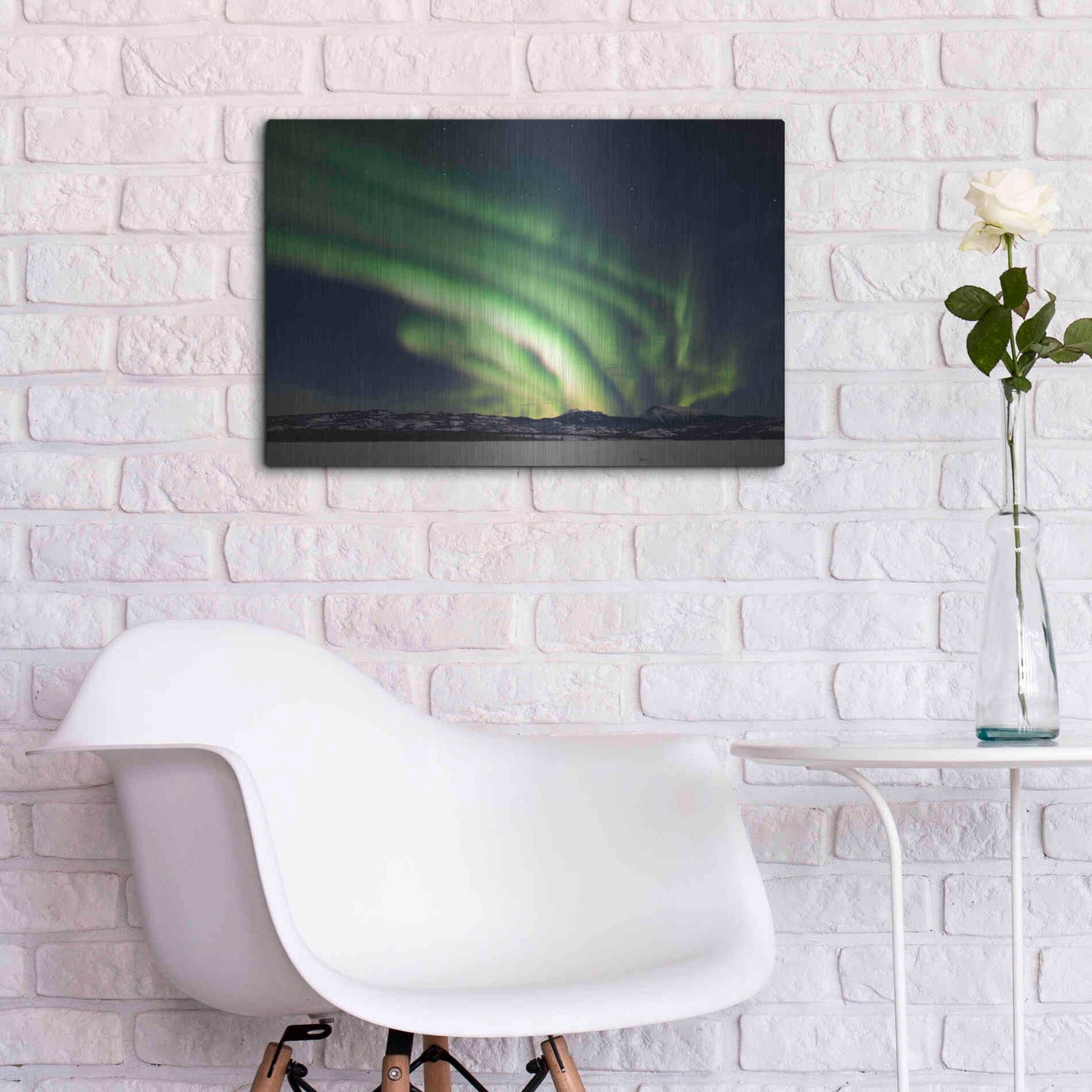 Luxe Metal Art 'Dancing Northern Lights' by Luxe Portfolio, Metal Wall Art,24x16