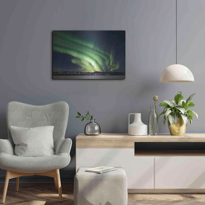 Luxe Metal Art 'Dancing Northern Lights' by Luxe Portfolio, Metal Wall Art,24x16