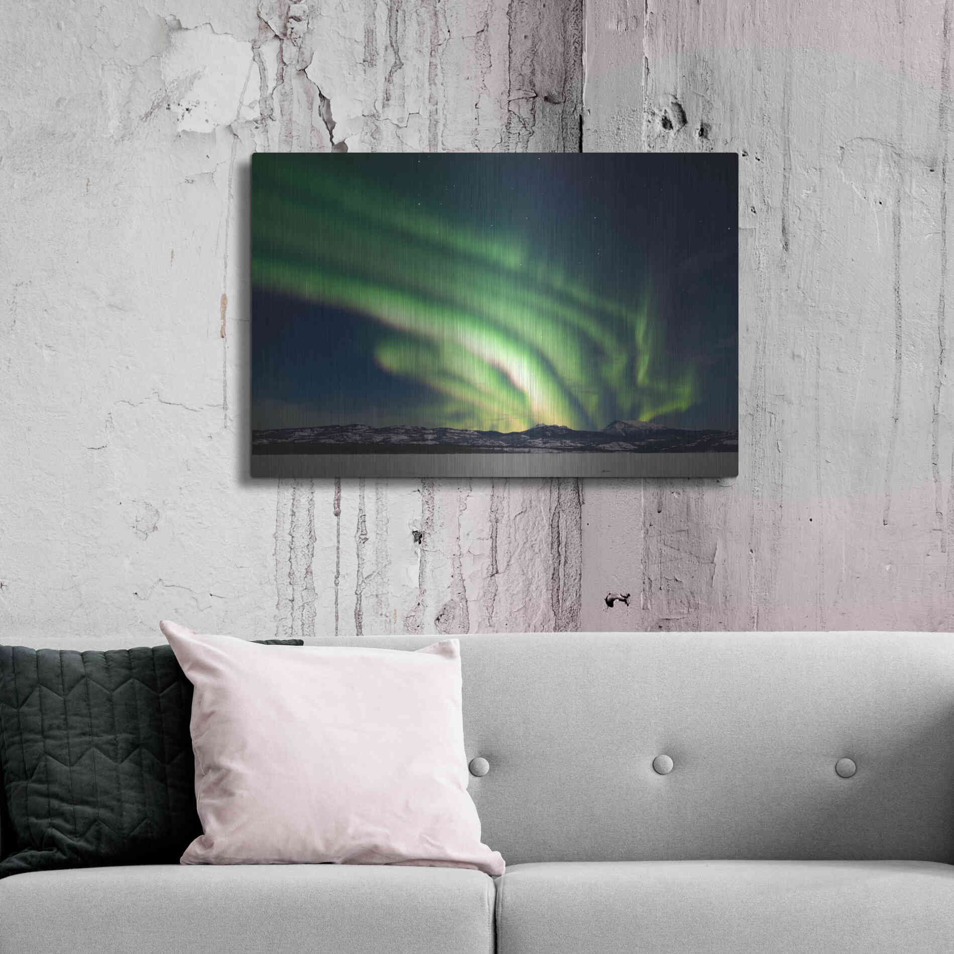 Luxe Metal Art 'Dancing Northern Lights' by Luxe Portfolio, Metal Wall Art,36x24